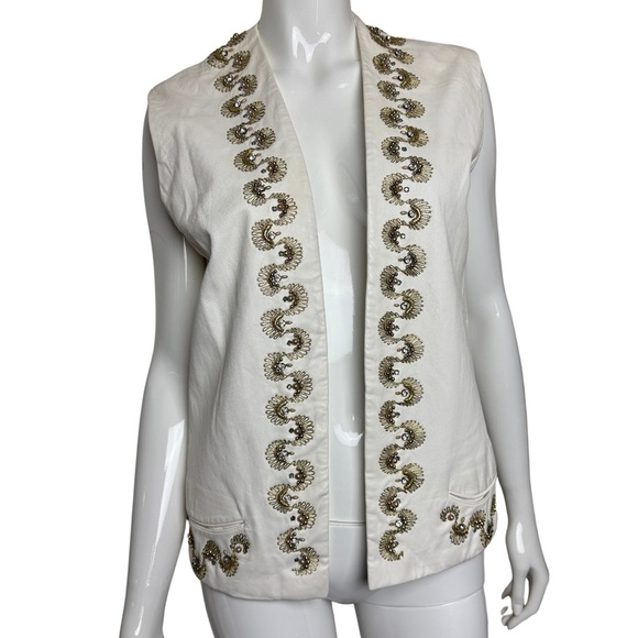 vintage: Luxurious Boho Samuel Robert Supple Leather Vest - Picture 9 of 9